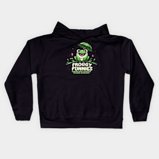 froggy funnies Kids Hoodie